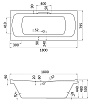 Акриловая ванна Santek Корсика 180x80