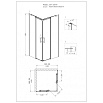 Душевой уголок Grossman Galaxy GR-3090 90x90 квадратный