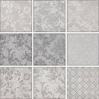 Керамическая плитка Kerama Marazzi Марчиана микс серый 20х20 см, 5266