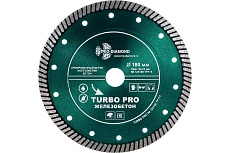 Диск алмазный отрезной Турбо Железобетон (180x22.23 мм) TRIO-DIAMOND TP174