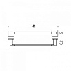 Полотенцедержатель Colombo Basic Q B3709.CR хром