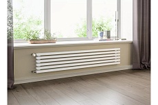Трубчатый радиатор с прямоугольным профилем GUARDO 60x30 RETTA 6P 580x800 мм, 12 секций, боковое подключение, белый матовый 6P-0800-12 BK-GOR R9016(M)