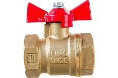 Шаровой для воды Valfex 3/4" ВР/ВР ручка-бабочка, латунный 11Б27фт1М VF.217.LB1.034.Bir