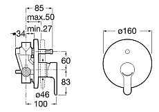 Смеситель для ванны Roca L20 5A0A09C00