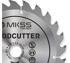 Диск пильный по дереву MKSS Toolbox Woodcutter WC1650 165x24Тх20/16 мм WC16502420