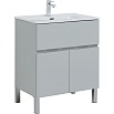 Мебель для ванной Aquanet Алвита New 70 см 1 ящик, 2 дверцы серый