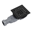 Поддон для душа BelBagno TRAY-MR-UNO-A-80-35-W-NO 80x80 белый, накладка черный