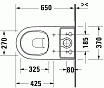 Унитаз Duravit D-Neo 200209 безободковый