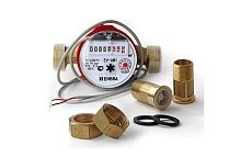 Счётчик учёта горячей воды Энбра с импульсным выходом EV-AM1i L130 D20 B со сгонами