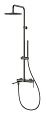 Душевая стойка Vincea Линеа (Linea) VSFS-4LN1GM вороненая сталь