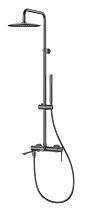 Душевая стойка Vincea Линеа (Linea) VSFS-4LN1GM вороненая сталь