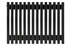 Вертикальный радиатор c боковым подключением, ARBIOLA Compact H 600-63-14 HWN, RAL 9005 матовый черный 303896