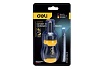 Двухсторонняя отвертка Deli с трещоткой, PH2+SL6 DL626010 (Cr-V, регулируемая длина 110-150мм, диаметр хвостовика 6мм) 98381