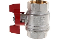 Шаровой кран RUB 1&quot; DN25 PN40, ВР-ВР, серия MILANO (S.90), бабочка S90F16