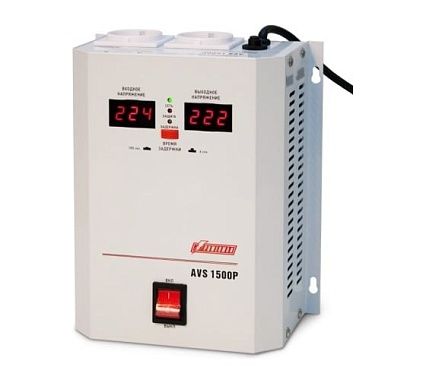 Настенный стабилизатор Powerman 1ф 1,5 кВА AVS 1500 P 6049482
