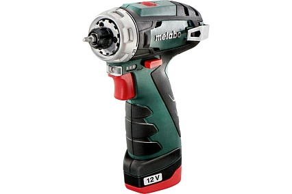 Аккумуляторная дрель-шуруповерт Metabo PowerMaxx BS 12 В, 2х2.0, LC12, патрон, кейс 600984500
