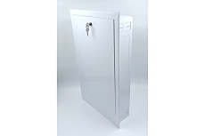 Встраиваемый коллекторный шкаф ВИЕНТО 8 - 10 выходов (установочный размер - 630x700x125), (габаритный размер - 657x755x126) ШКВ-3