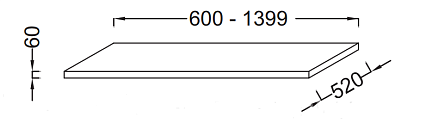 Столешница под раковину Jacob Delafon Parallel EB50-1200-E10 120 см квебекский дуб