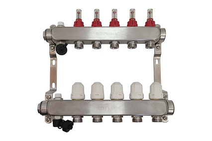 Коллекторный блок с расходомерами PROFLINE 5 выходов 1x3/4 УТ-00049411