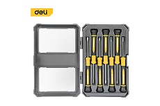 Набор прецизионных отверток Deli 7 шт (SL,PH, Torx)DL241007 (CrV сталь, пластиковый кейс) 130268