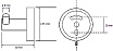 Крючок Bemeta Graphit 156106032 двойной, серый металлик матовый