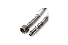 Подводка для смесителя Damento с нержавеющим оплетением, в ПВХ оболочке, 1/2&quot;, М10, 50 см, длинная 003848