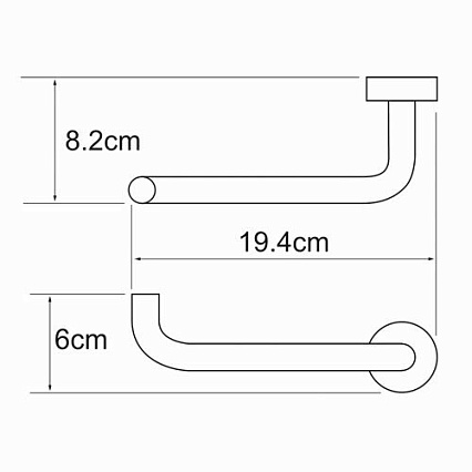 Держатель туалетной бумаги WasserKRAFT Donau K-9496