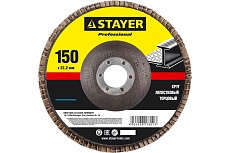 Круг шлифовальный лепестковый торцевой PROFI (150х22.2 мм; P40; тип КЛТ 1) Stayer 36581-150-040