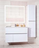 Мебель для ванной Бриклаер Мальта 105 см белый глянец