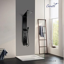 Душевая панель Cerutti Spa Sella B CT8989 черный глянцевый