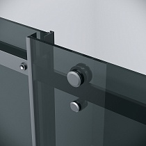 Душевая дверь Grossman Classic 110x195 тонированное, черный матовый 100.K33.04.110.21.10