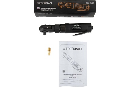 Ударная пневматическая трещотка Wiederkraft 1/2", 124 Нм WDK-21420