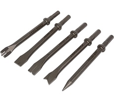 Комплект длинных зубил для пневматического молотка 5 шт JAH-6833H JonnesWay 47515