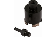 Коронка алмазная по керамограниту, серебряная пайка (50 мм) TRIO-DIAMOND GCB765