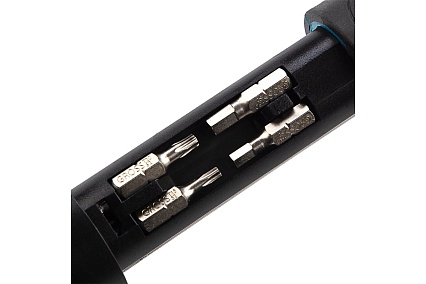 Реверсивная отвертка с револьверным механизмом Gross 11 шт, сталь S2 11601