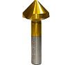 Зенковка Мегаинструмент 40.0х12х92 мм, 90 градусов, HSSCo TiN 40*12*92*90 HSSCo TiN