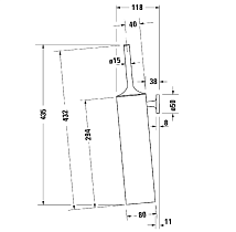 Ерш подвесной Duravit Starck T 0099464600 черный матовый