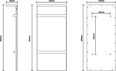 Полотенцесушитель электрический Black&White Universe N-388 AG 40x90 темно-серый