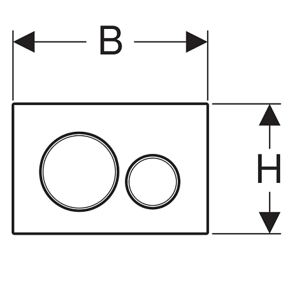 Кнопка смыва Geberit Sigma 20 115.882.DW.1 черный глянцевый