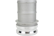 Камлок соединение типа E (4&quot;; ниппель с хвостовиком; алюминий) TITAN LOCK TL400EAL