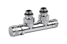 Узел нижнего подключения SR Rubinetterie угловой 1/2&quot;х3/4&quot;Е Хром левый 0683-1500C0E0