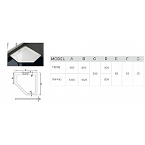 Поддон для душа WeltWasser TRP 100x100