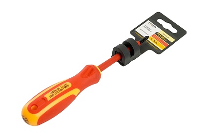 Отвертка крестовая диэлектрическая STEKKER pz 1x80 мм, sde-pz1-80 49617