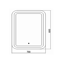 Зеркало Creto Malibu 70 см с подсветкой