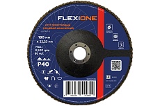 Круг лепестковый конический Flexione 180x22 мм, Р40 10000338