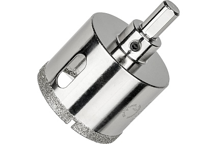 Коронка алмазная по керамограниту и керамике с центрирующим сверлом 50 мм Diamond Industrial DIDCSC050