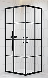 Душевой уголок RGW Passage PA-34B 80x80 с рисунком, черный 06083488-84