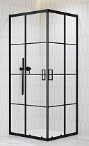 Душевой уголок RGW Passage PA-34B 80x80 с рисунком, черный 06083488-84