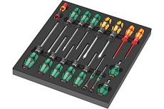 Набор отверток WERA 9710 1 в ложементе, 18 предметов WE-150101