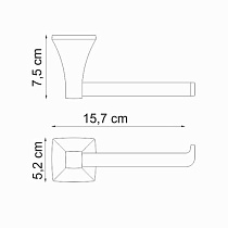 Держатель туалетной бумаги WasserKRAFT Wern K-2596